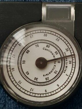 Vintage American Map Corp. Topographic Map Measuring Tool